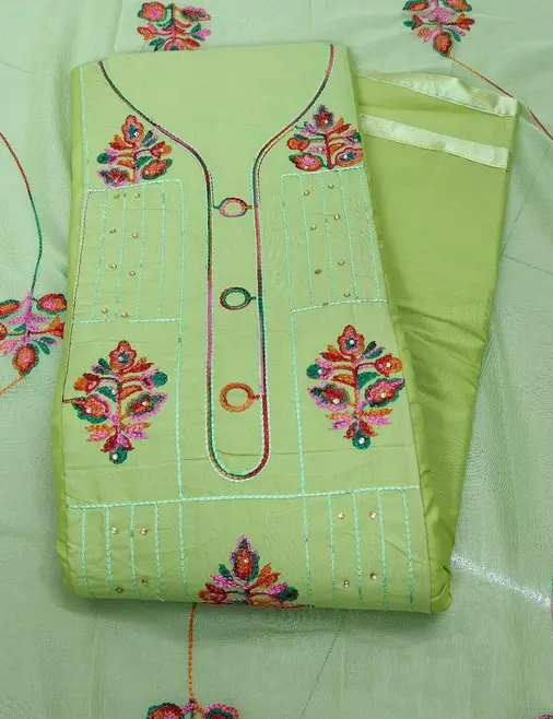 Beautiful Embroidered Suit & Salwar With Embroidery Dupatta For Womens And Girls