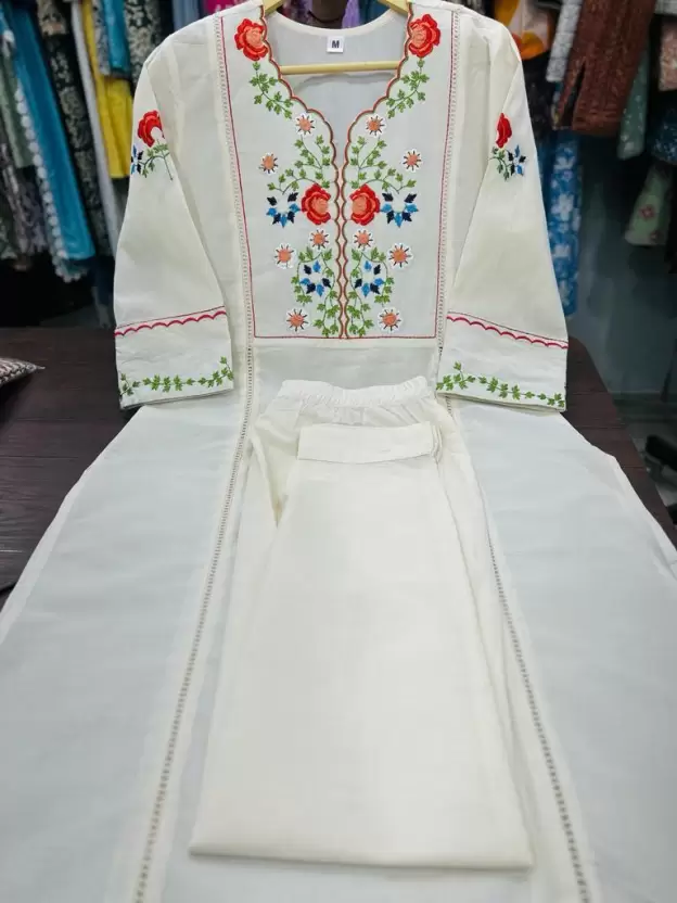 Women Pure Cotton Kurta Pant Set