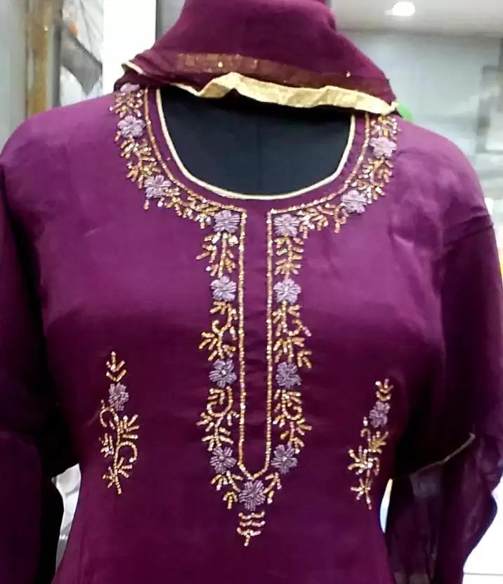 Embroidered Kurta, Trouser-Pant & Dupatta Set